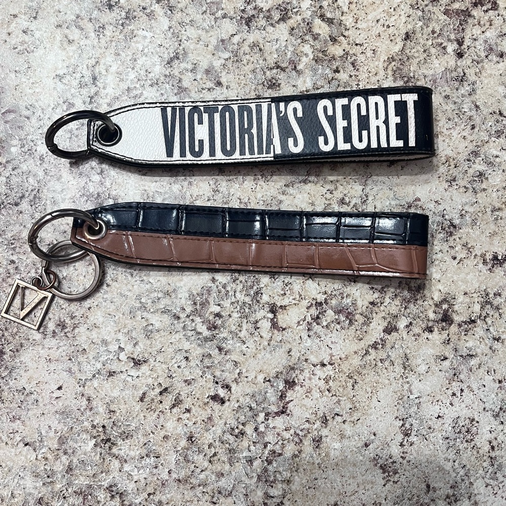 Victoria's Secret Black and Brown Keychain Duo
